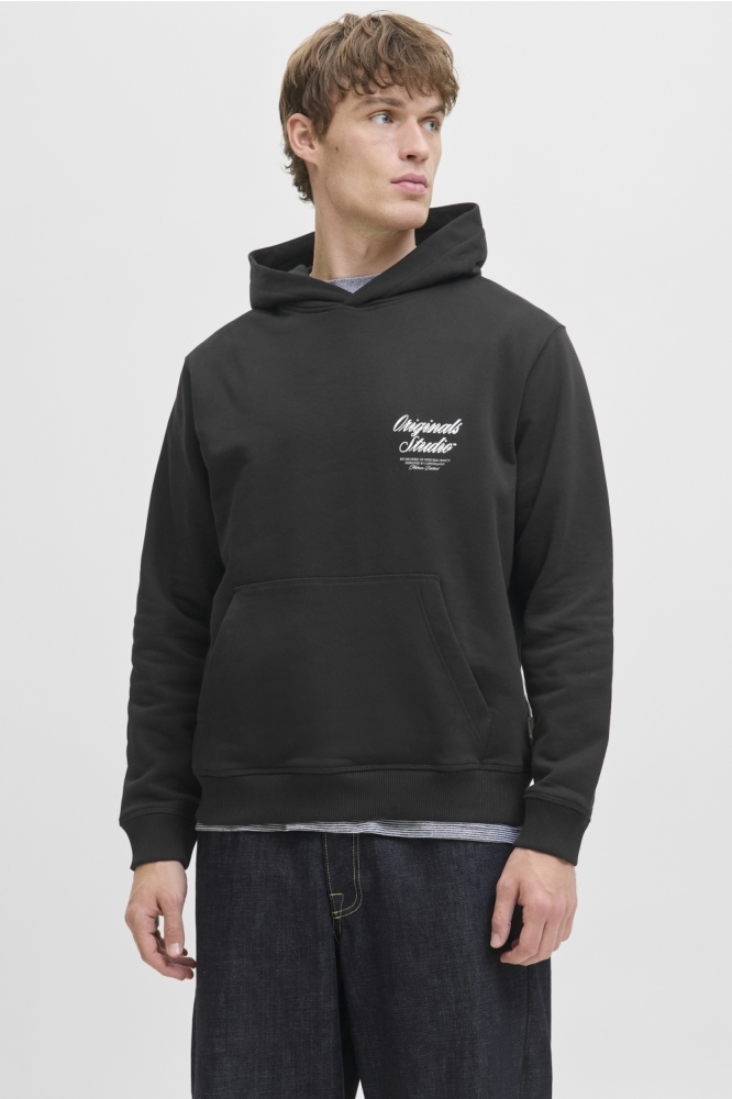 JORNORREBRO TYPO BACK SWEAT HOOD SN 12283054 BLACK